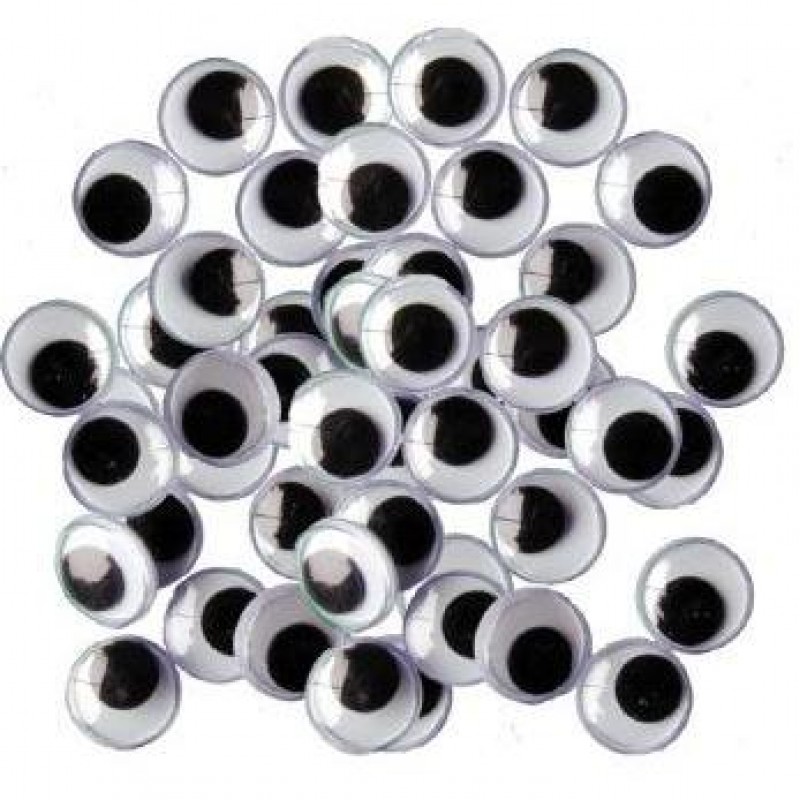 Plastic Googly Eyes 20mm Pack of 50 Craft, School, Home & Office